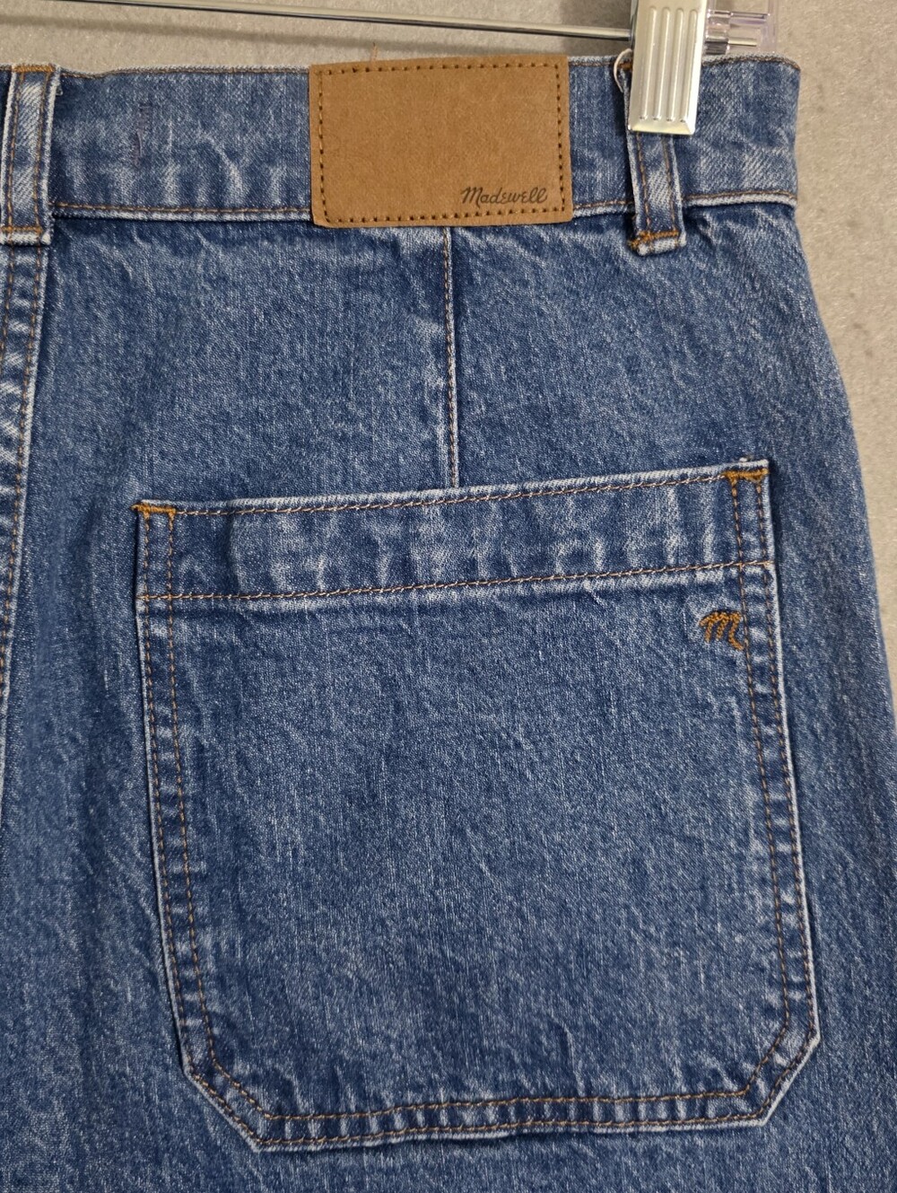NWOT Madewell Womens '90s High Rise Utility Straight Denim Jeans Size 28 - Picture 11 of 12